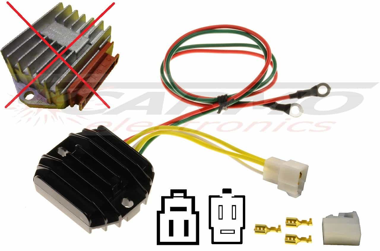 CARR5115 Rotax MOSFET Raddrizzatore del regolatore di tensione (343620, 362001, 343152) + Contra - Clicca l'immagine per chiudere