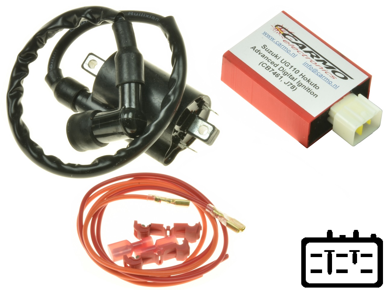 Improved Suzuki UG110 Hokuto Centralina Controllo Motore ECU ECM CDI contro (J78, CB7461) - Clicca l'immagine per chiudere