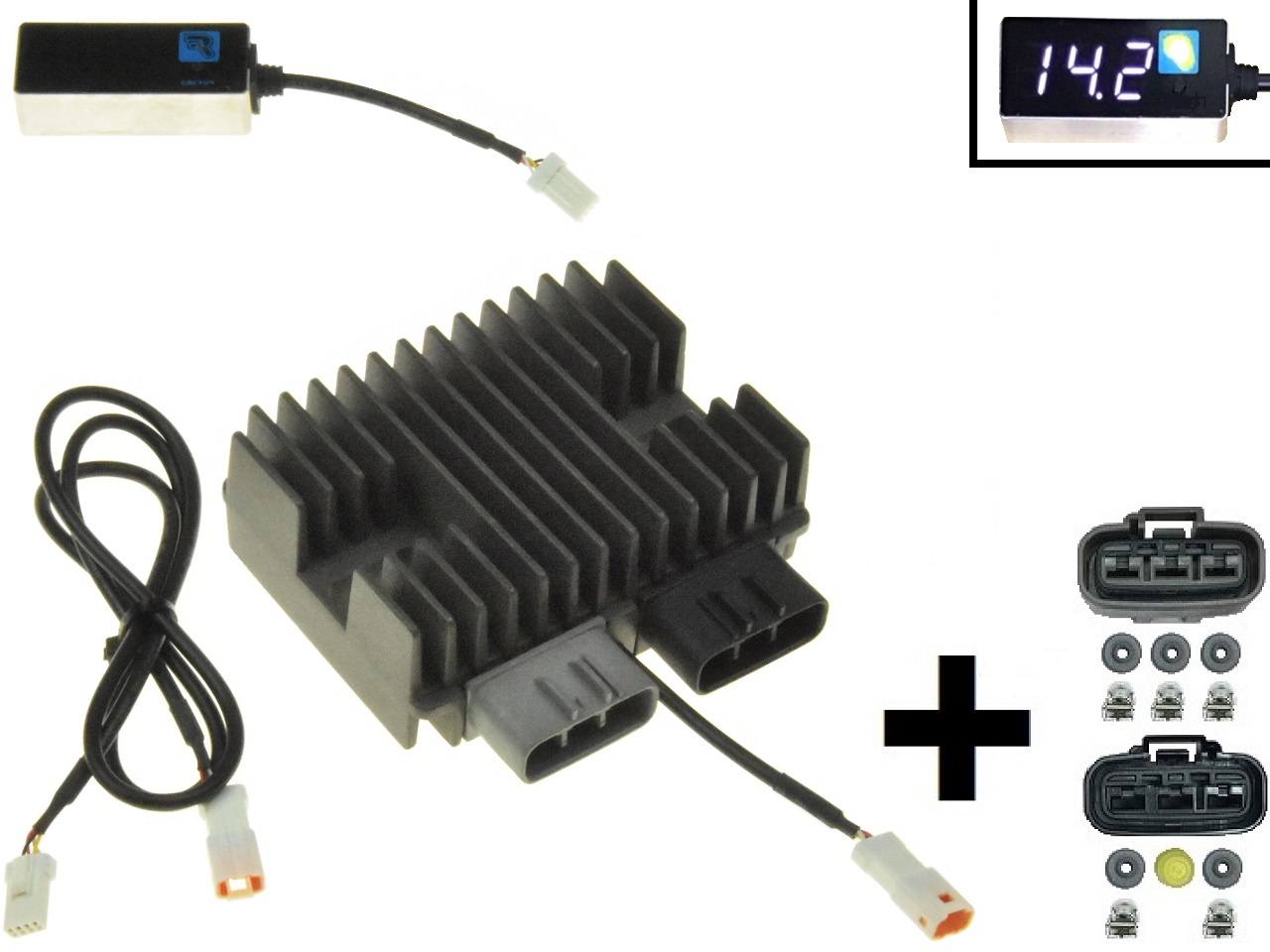 CARR5925-SERIE - MOSFET SERIE SERIES + Raddrizzatore del regolatore di tensione (migliorato SH847) 12V/50A/700W + connettori - Clicca l'immagine per chiudere