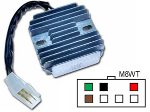 CARR321 - Yamaha XS XJ MOSFET Raddrizzatore del regolatore di tensione (4H7-501.k2, 4H7-501.L3, S8534A)