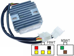 CARR341 - Kawasaki Z650 KZ650 MOSFET Raddrizzatore del regolatore di tensione