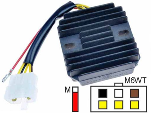 CARR371 - Kawasaki KZ Z MOSFET Raddrizzatore del regolatore di tensione