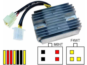 CARR461 - Kawasaki Z ZG ZN 1300 MOSFET Raddrizzatore del regolatore di tensione